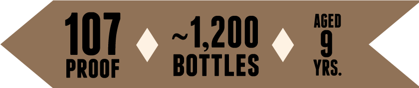 107 Proof • ~1,000 Bottles • Aged 8 Years